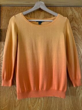 Ralph Lauren Orange Ombre Crewneck Sweater